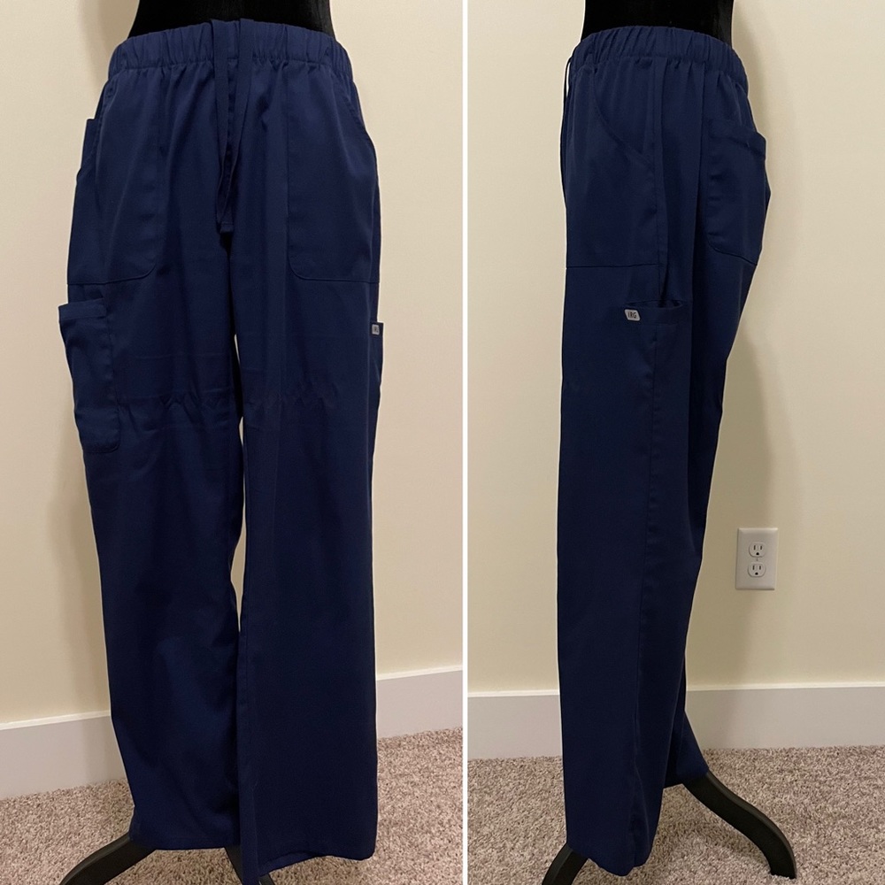 Navy Blue. IRG-elastic waist pant- edge